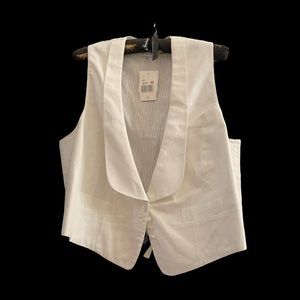 NWT CAbi White Vest, XL